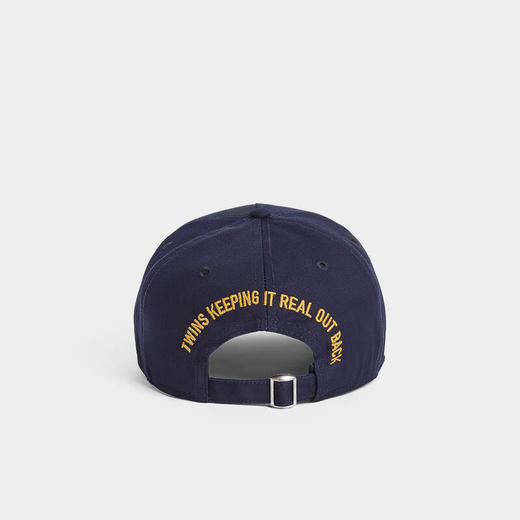 DSQUARED2 男士刺绣徽标贴片休闲棒球帽 深蓝色 BCM0922 05C00001 3073 商品图1