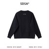 SDSA男士秋冬新款痞帅男装时尚简约纯色肌理感圆领卫衣百搭宽松 商品缩略图4