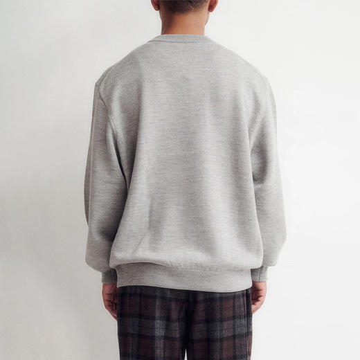 DIGAWEL 百分百美利奴羊毛防缩处理复古风圆领衫卫衣 商品图1