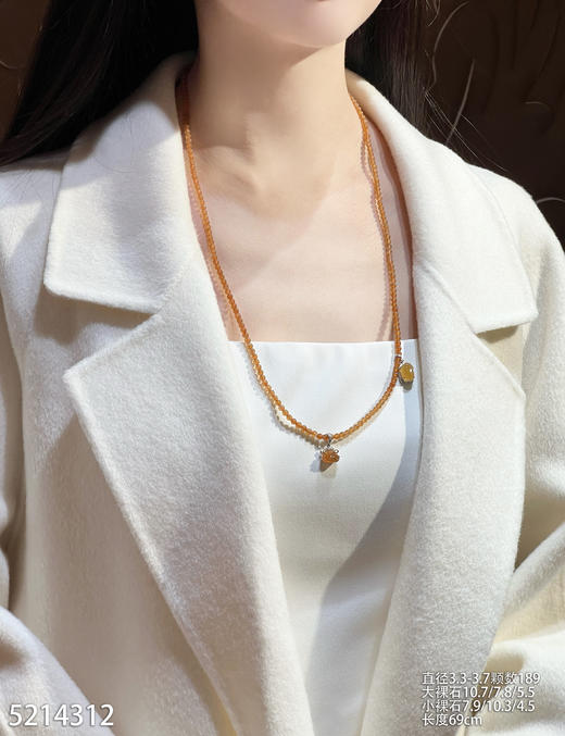 5214312，黄翡珠串。具体价格微信咨询 商品图4