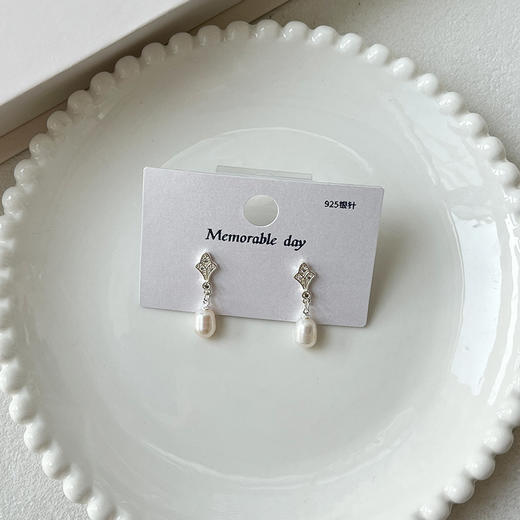 新中式复古高级感银针耳环-纪念日百货门店同款168197783 商品图4