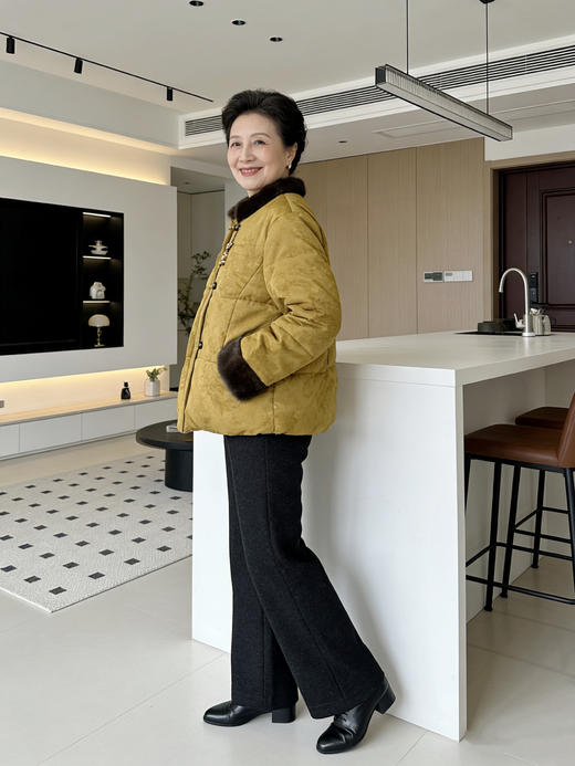 妈妈婆婆新年仪式感加绒夹棉厚款国风棉服 商品图8