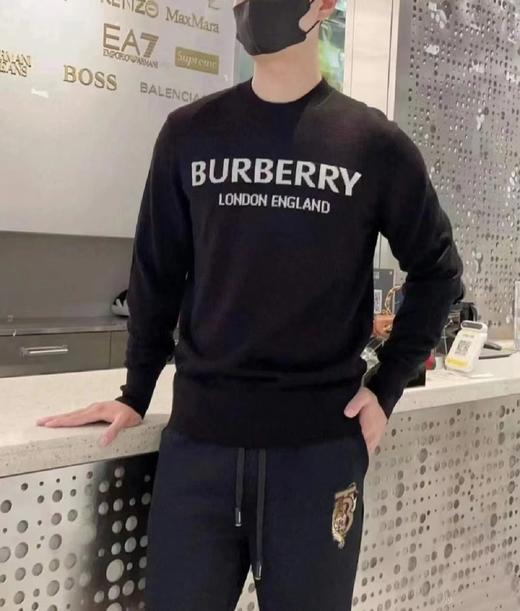 F011280胸前字母logo两色情侣款圆领卫衣 商品图4