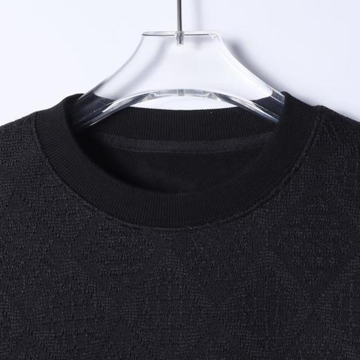 9557SDSA男士秋冬新款痞帅男装美式简约菱形刺绣字母圆领卫衣宽松百搭 商品图1