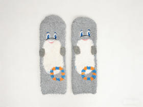 TUTUANNA 秋冬季居家毛毛船袜 22~24cm （M码）