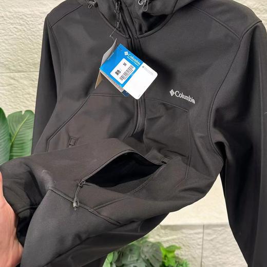 F011221软壳加绒冲锋衣情侣款防水防风休闲连帽内里加绒加厚外套 商品图11