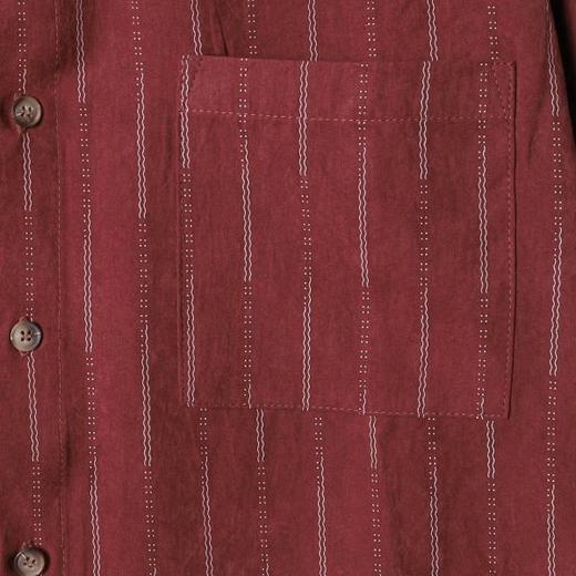 2782SDSA男士秋冬新款痞帅男装潮牌设计感竖纹翻领长袖衬衫百搭简约 商品图3