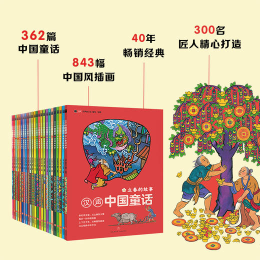 《汉声中国童话》全24册   3-6岁  362篇童话讲原汁原味的中国故事  843幅插画 品地地道道的中华艺术  300名匠人传精益求精的工匠精神   40年出版历程赏绚丽多彩的民族现 商品图1