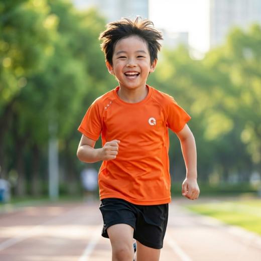 果凡童装云感速干T恤 儿童夏季运动短袖 透气排汗 男女童跑步训练服 110-150码GTC37209/GTB11163 商品图1