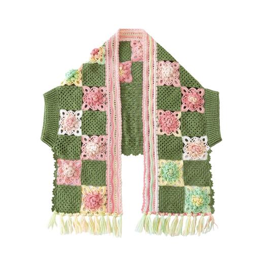 苏苏姐家卉蕊开衫手工diy钩针羊毛衣服外套毛线团自制材料包 商品图4