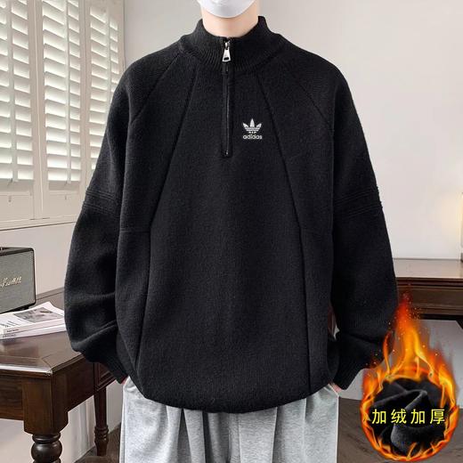 F011235三叶草毛衣针织衫男女同款时尚休闲针织毛衣 商品图0