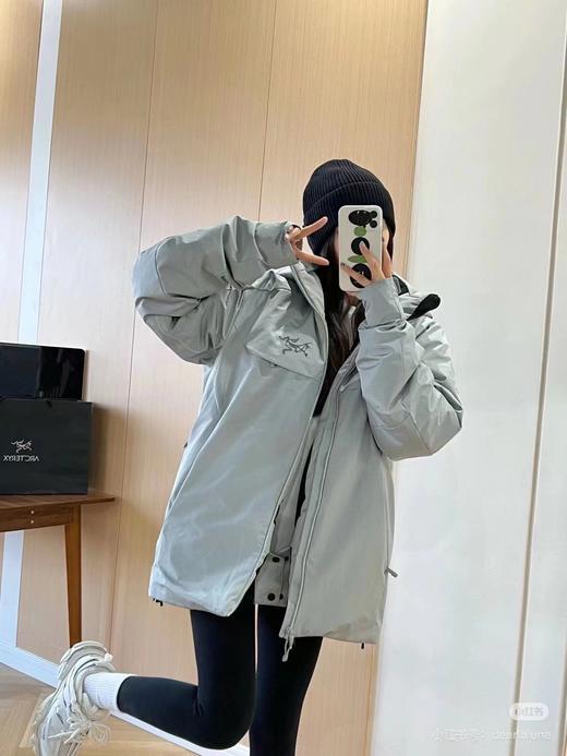 F011273硬壳压胶连帽滑雪羽绒服可拆卸帽子 商品图7