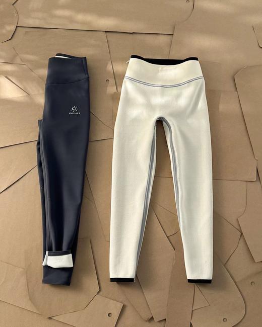 F011248女款厚抓绒裤中层保暖修身吸湿排汗户外运动瑜伽裤 商品图10