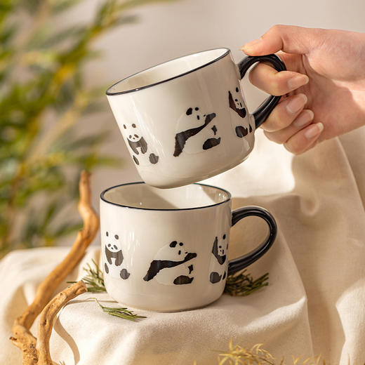摩登主妇mototo熊猫陶瓷马克杯生日礼物水杯伴手礼杯子家用咖啡杯 商品图2