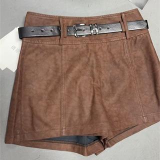 PNC高腰PU皮短裤裙51017 冬季 052124042500 商品图0