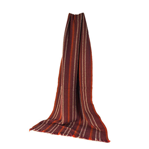 青藏手工氆氇竖条纹围巾  SJF96P831A SJF96P831B 商品图4