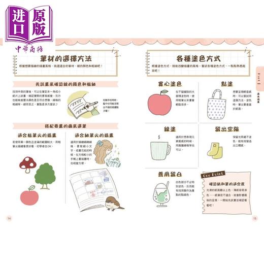 预售 【中商原版】疗愈风插图练习本：空档5分钟画出疗愈小可爱 港台艺术原版 Shirokuma Nanamin 枫书坊 商品图3