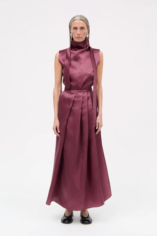 Mark Kenly Domino Tan 26PS 莓果色tasha高领无袖上衣 商品图0