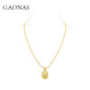 GAONAS 时尚臻奢贵气金色蛋形项链11857XGO 商品缩略图2