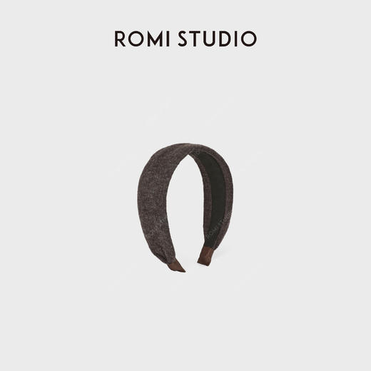 ROMI STUDIO“视觉魔法”羊毛混纺高颅顶立体宽边发箍 RWCWP07519 商品图3