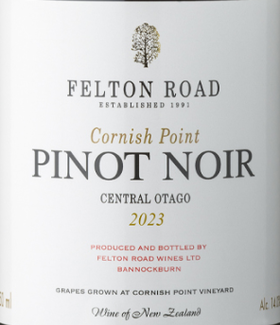 Felton Road Cornish Point Central Otago Pinot Noir飞腾科尼希黑皮诺红葡萄酒2023