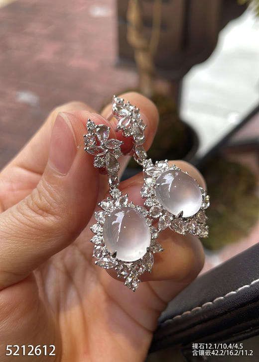 5212612，蛋面耳坠。具体价格微信咨询 商品图3