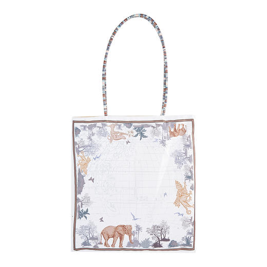 物兮物 东方梦境系列 复古缎面 印花单肩包 商品图4