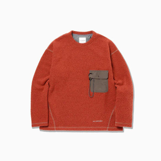 and wander re wool JQ crew neck 男女中性再生羊毛混纺圆领卫衣 商品图2