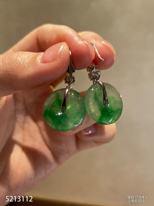 5213112，平安扣耳坠。具体价格微信咨询 商品图2