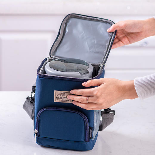 6943819105730 乐扣乐扣Lock&Lock 【上学专用】大容量三层保温桶便携背带便当盒保温饭盒露营踏春【白色1.68L】 商品图3