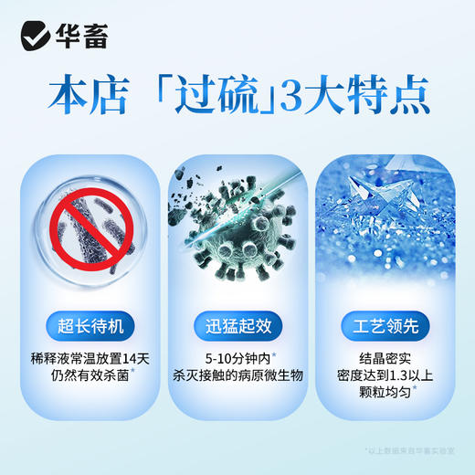 【积分兑换】华畜兽药 过硫酸氢钾复合物粉1kg  发明者评测过的生产企业 可带畜消毒 商品图3