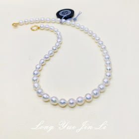 S925珍珠项链（淡水）；7mm