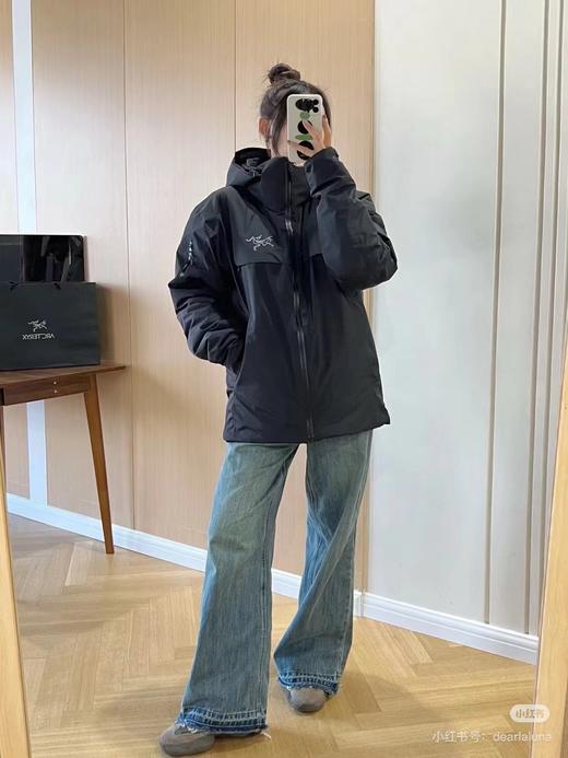 F011273硬壳压胶连帽滑雪羽绒服可拆卸帽子 商品图10