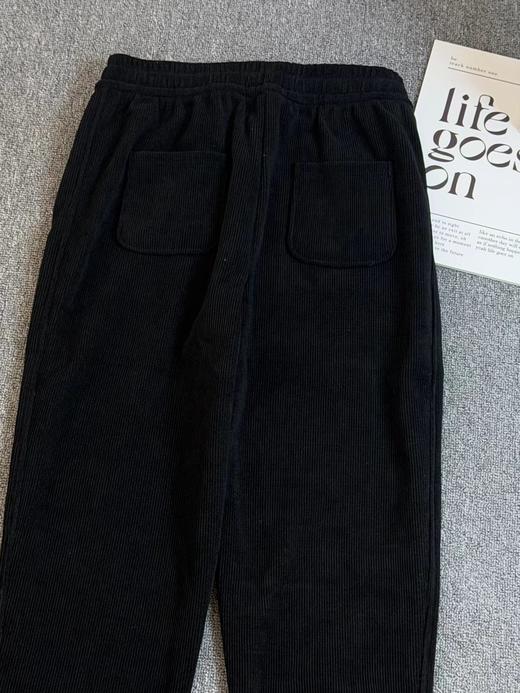 F011271男女同款加绒卫裤刺绣款加厚卫裤束脚裤 商品图11