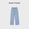 ROMI STUDIO“蓝标系列”复古水洗做旧皮牌浅蓝牛仔裤 RWDSXY1706 商品缩略图0