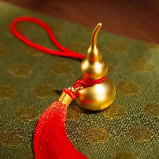 朱炳仁铜 福禄欢喜挂件/福禄寿喜葫芦挂件/福禄大吉摆件/四方来财/五路财神/好柿常伴 商品图0