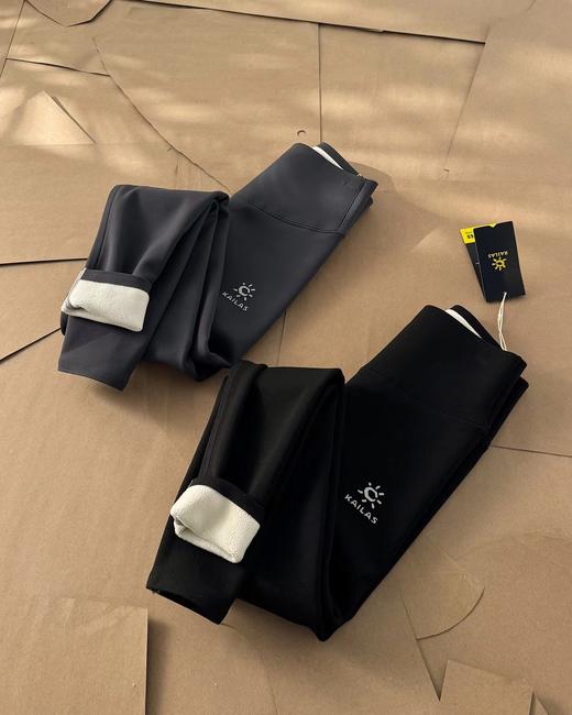 F011248女款厚抓绒裤中层保暖修身吸湿排汗户外运动瑜伽裤 商品图7