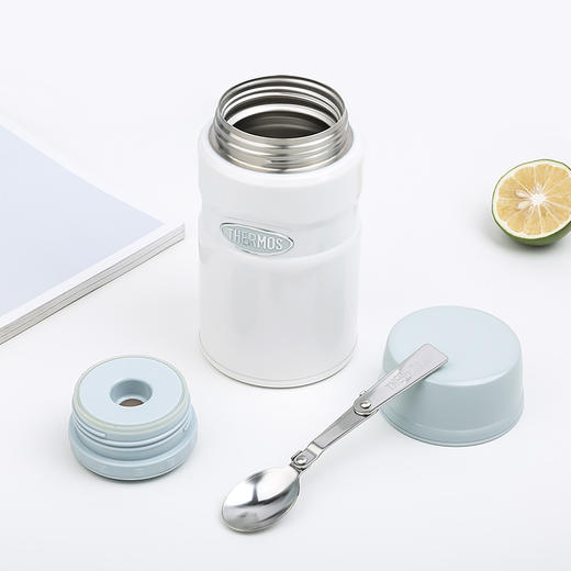 6926497351767 膳魔师THERMOS 不锈钢焖烧杯长效保温饭盒上班族便携焖粥焖烧罐TCLF-520【WH白色720ml】 商品图3