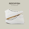 Rockfish高帮帆布鞋情侣男女运动休闲运动鞋新款百搭经典绑带板鞋 商品缩略图1