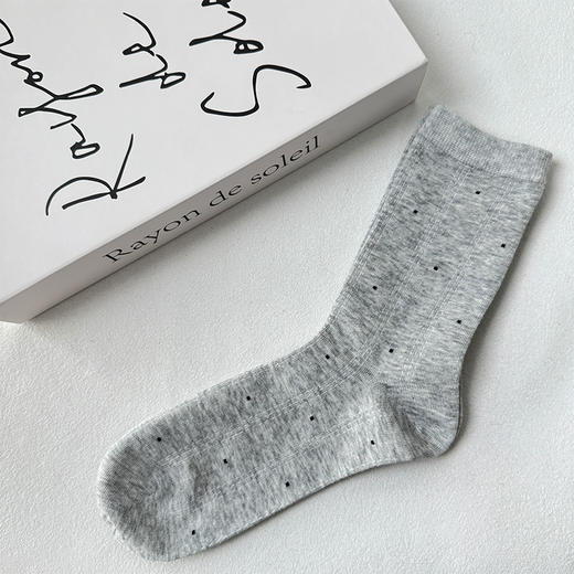 基础-简约韩系波点女袜中筒袜袜子-纪念日百货门店同款168495001 商品图2