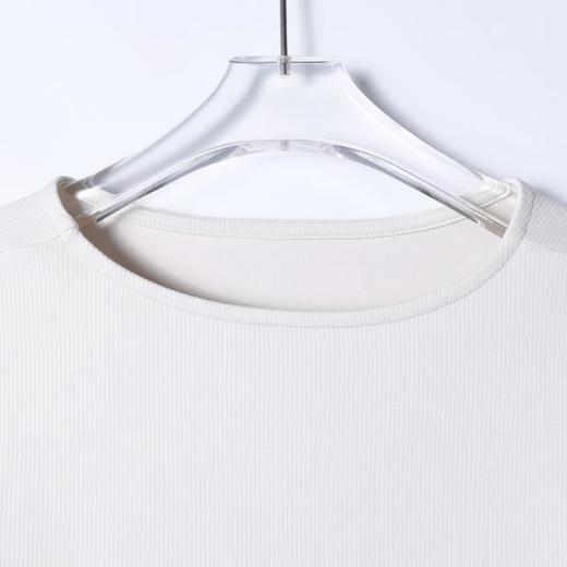 SDSA男士秋冬新款痞帅男装韩版简约条纹结构设计圆领长袖T恤百搭 商品图1