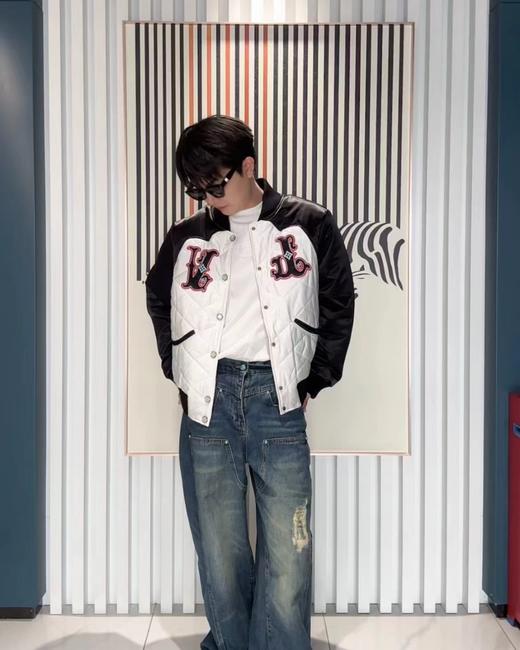 F011216新款拼色棒球服王嘉尔同款小棉服秋冬款 商品图5