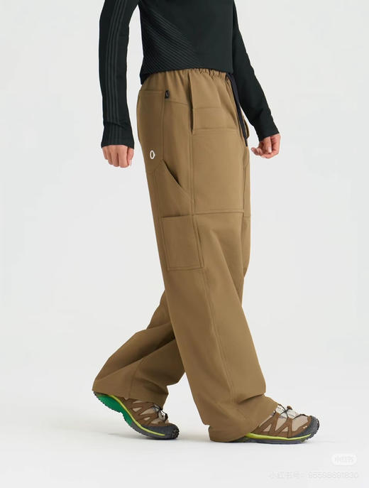 【秒杀价已调 直接拍】素家 暖呼呼的抓绒工装裤 防风裤 女士户外 防泼水耐磨 软壳加绒工装裤 直筒裤 零下10度没问题 商品图0