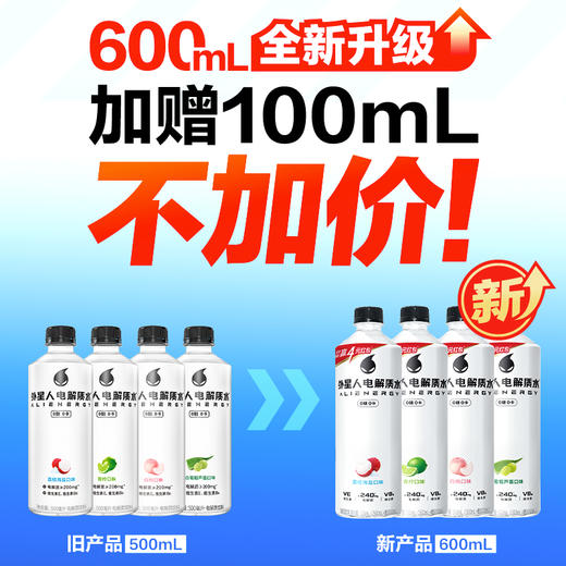 【直供】外星人电解质水0糖0卡电解质饮料含维生素日常饮品600ml*15瓶 商品图5