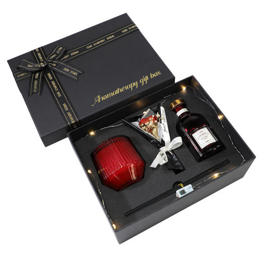 【香薰蜡烛礼盒套装】高级感手工玫瑰 情人节礼物 送女朋友生日氛围香氛套盒  商品图4