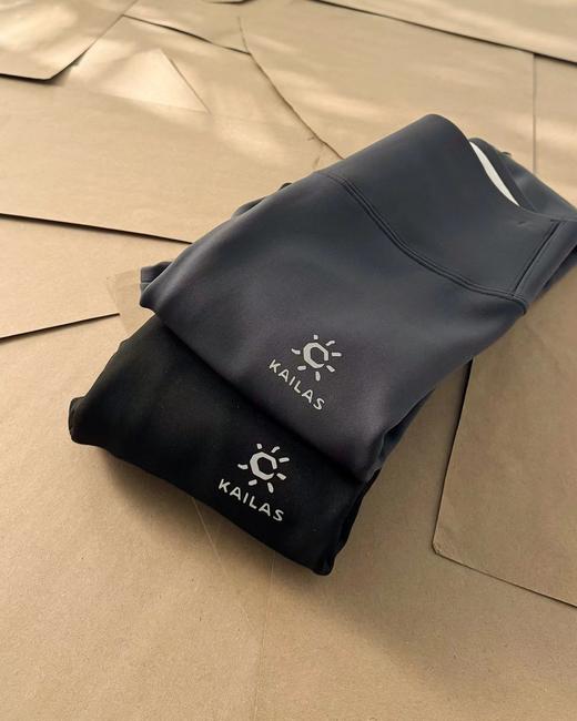 F011248女款厚抓绒裤中层保暖修身吸湿排汗户外运动瑜伽裤 商品图4