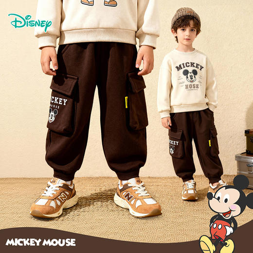 迪士尼男童加绒长裤XD4DK033 商品图2