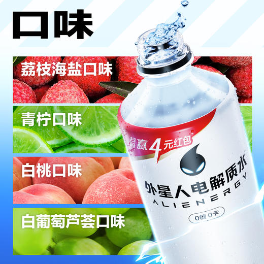 【直供】外星人电解质水0糖0卡电解质饮料含维生素日常饮品600ml*15瓶 商品图1