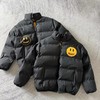 F011236Mascot Black笑脸印花拉链立领面包棉服男女同款 商品缩略图0