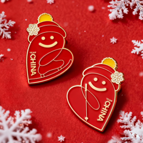 微笑滑雪徽章/微笑滑冰徽章